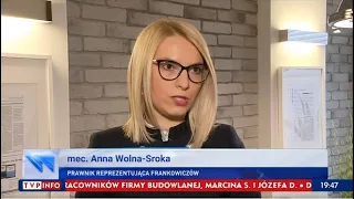 TVP Wiadomości Kredyty Frankowe, Komentarz adw. Jacek Czabański oraz adw. Anna Wolna-Sroka