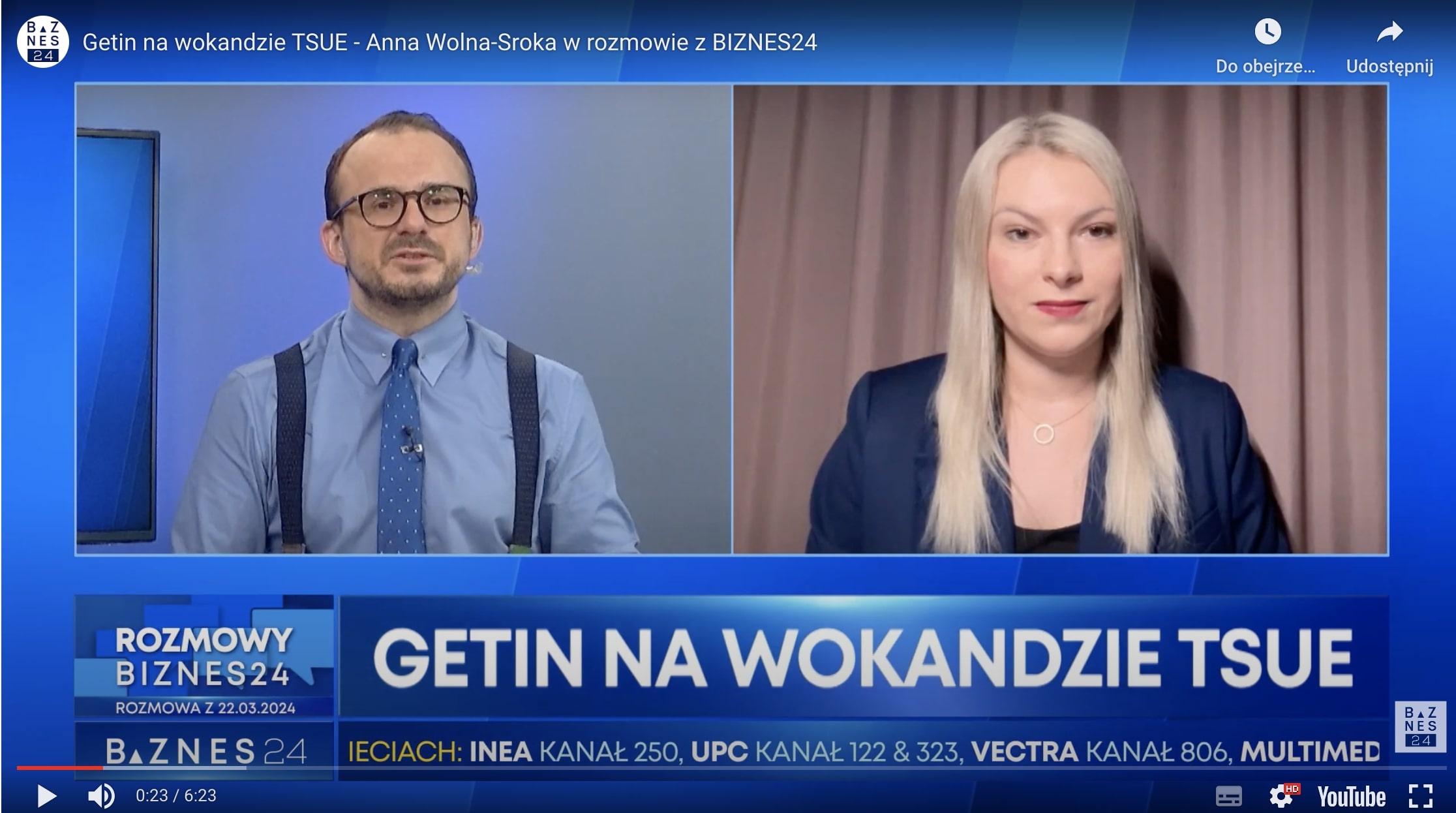 Getin na wokandzie TSUE - Anna Wolna-Sroka w rozmowie z BIZNES24
